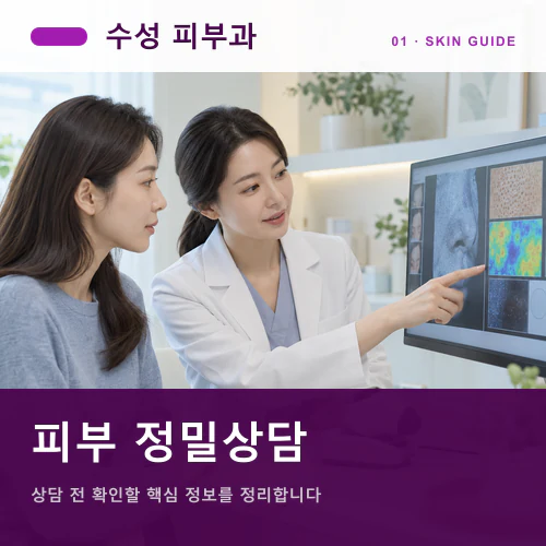 수성피부과 | 수성 정밀 피부상담, 피부결과 표정을 함께 해석하기