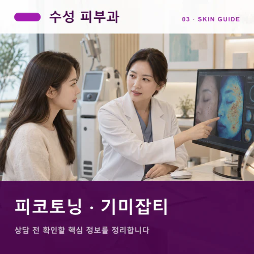 수성피부과 | 수성 피코토닝, 색소 깊이와 일상 노출 살피기